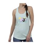 Espeon & Umbreon Summer Fun Light Green Fitted Racerback Tank Top – Women