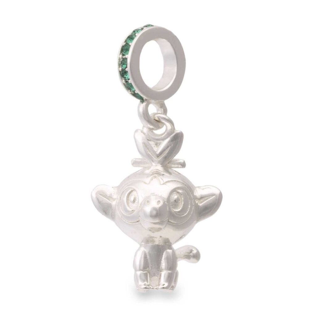 069045e5-c14f-57f6-b26e-4aa3cfc58b05-1024x1024-1.jpg Pokémon Jewelry – Charms: Grookey Sterling Silver Dangle Charm - Image 1