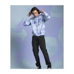 Charmander, Charmeleon & Charizard Pokémon Take Flight Blue Tie-Dye Zip-Up Hoodie – Adult - Image 5