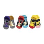 Electric Friendship No-Show Socks (3 Pairs) (One Size-Adult)