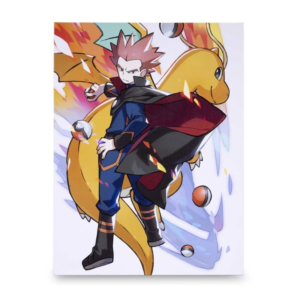 0c2a6cea-c1d2-5ac0-a6fe-7d4c4749ac5c-1024x1024-1.jpg Pokémon Trainers: Lance Canvas Wall Art - Image 1