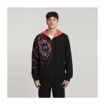 Mega Mewtwo Y Black Zip-Up Hoodie – Adult - Image 3