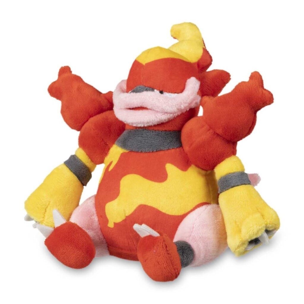 0ebabdf5-32e5-540f-a0b4-b96c0bea1154-1024x1024-1.jpg Magmortar Sitting Cuties Plush – 9 ¼ In. - Image 1