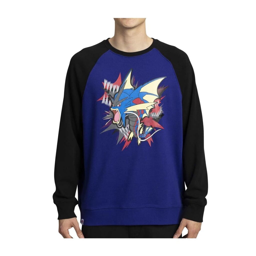 120a0df6-217b-5afa-93ee-ddd2c12cfdfd-1024x1024-1.jpg Mega Gyarados Blue Crew Neck Sweatshirt – Adult - Image 1