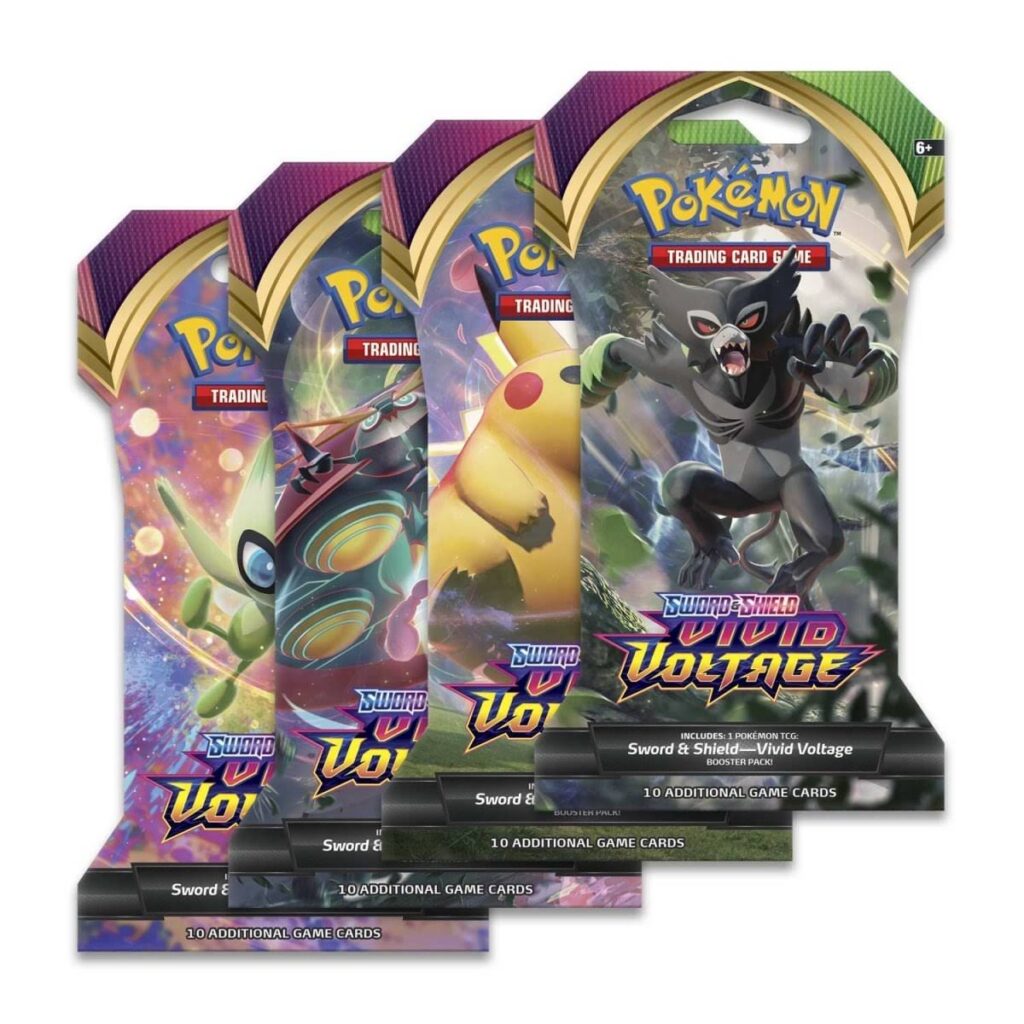 126bfdee-d701-5e9b-a08b-f6a535858759-1024x1024-1.jpg Pokémon TCG: Sword & Shield-Vivid Voltage Sleeved Booster Pack (10 Cards) - Image 1