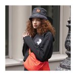 Team Rocket HQ Collection Black Fleece Crop Hoodie – Adult - Image 10