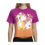 Mega Ampharos Multicolor Crop T-Shirt – Women