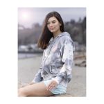 Farfetch’d Pokémon Take Flight Gray Tie-Dye Zip-Up Hoodie – Adult - Image 10