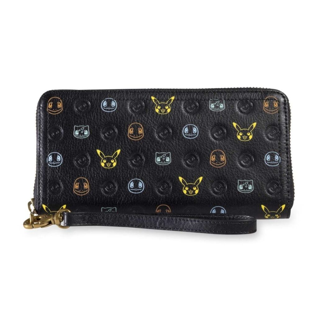 1913d254-70c0-503f-87cf-ee9728038aae-1024x1024-1.jpg Pokémon Center × Fossil: Kanto First Partners Black Leather Logan Wallet - Image 1