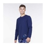 Pikachu Blue Relaxed Fit Crew Neck Long-Sleeve T-Shirt – Men - Image 5