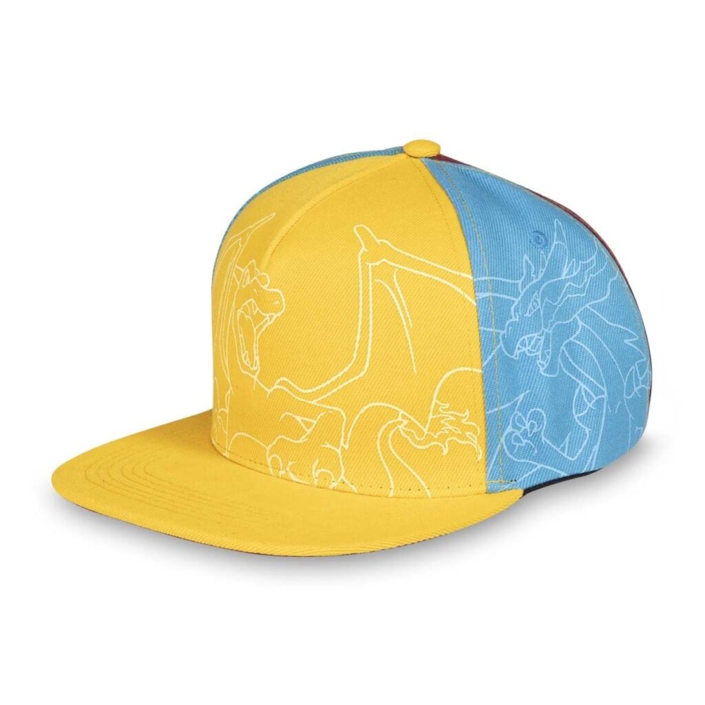 212a5850-c58e-5995-9081-91829bb1bc23-1024x1024-1.jpg Forms of Charizard Flat-Bill Hat (One Size-Adult) - Image 1