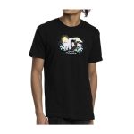 Espeon & Umbreon Summer Fun Black Relaxed Fit Crew Neck T-Shirt – Adult