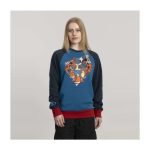 Mega Lucario Blue Crew Neck Sweatshirt – Adult - Image 4