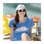 Pikachu & Slowpoke Pokémon Summer Days Blue Scoop Neck T-Shirt – Women - Image 6