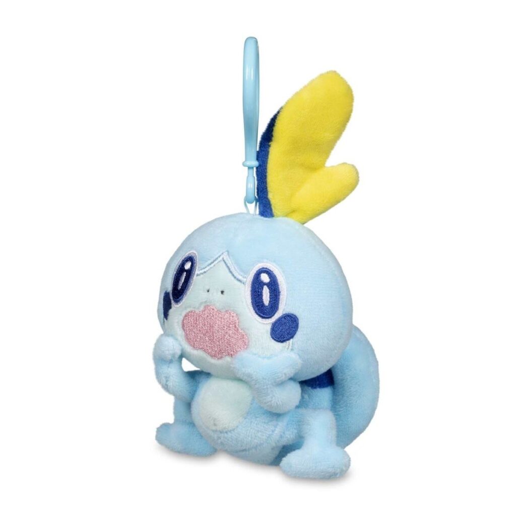 338bf70a-e2c3-5d9c-8345-14b47ef00d23-1024x1024-1.jpg Sobble Poké Plush Key Chain - Image 1