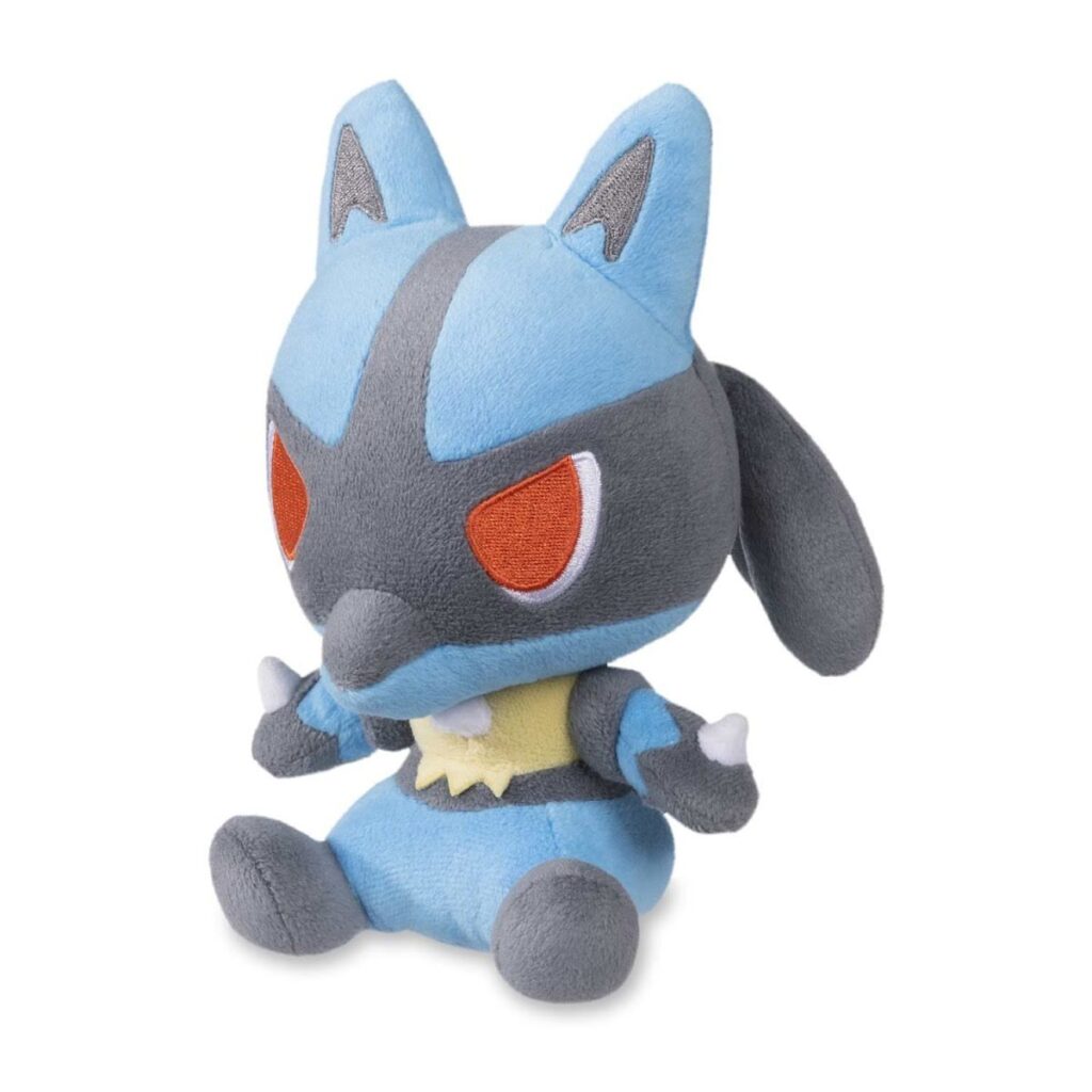 33f5d925-6f73-5585-a5c6-abec91d30382-1024x1024-1.jpg Lucario Pokémon Dolls Plush – 7 In. - Image 1