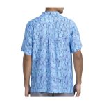 Pokémon Tropical Slowpoke, Shellder & Ditto Spirals Light Blue Tropical Shirt – Men - Image 2