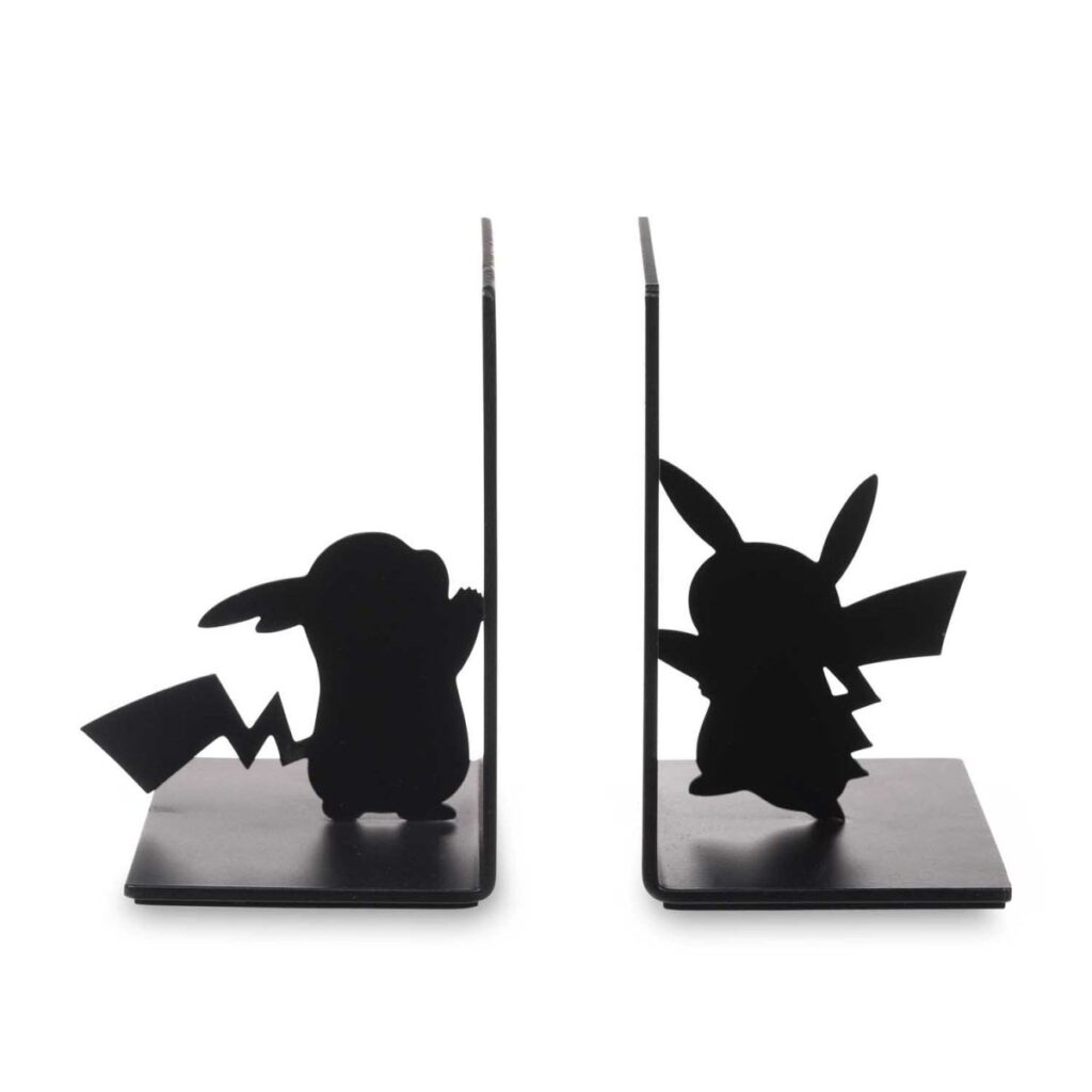 3b9e030c-d871-5770-aab3-2ffed26f781b-1024x1024-1.jpg Pikachu Pokémon Home Accents Metal Bookends (2-Pack) - Image 1