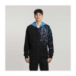 Mega Mewtwo X Black Zip-Up Hoodie – Adult - Image 3