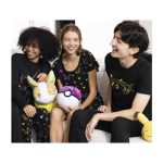 Pikachu & Yamper Electric Pals Black Relaxed Fit Scoop Neck T-Shirt – Women - Image 7