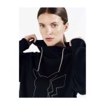 Pokémon Center × Craft: Pikachu Unify Black Hoodie – Women - Image 3