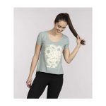 Pikachu & Sunflora Pokémon Nature: Spring Green Scoop Neck Festival T-Shirt – Women - Image 4