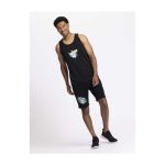 Pikachu Neon Pokémon Active Black, Green & Blue Performance Tank Top – Men - Image 4