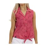 Pokémon Tropical Pikachu & Friends Boat Day Sleeveless Tropical Shirt – Women