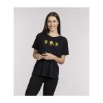Pikachu & Sunflora Pokémon Nature: Spring Black Crew Neck T-Shirt – Women - Image 5