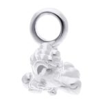 Pokémon Jewelry – Charms: Sleeping Alolan Vulpix Sterling Silver Dangle Charm - Image 3
