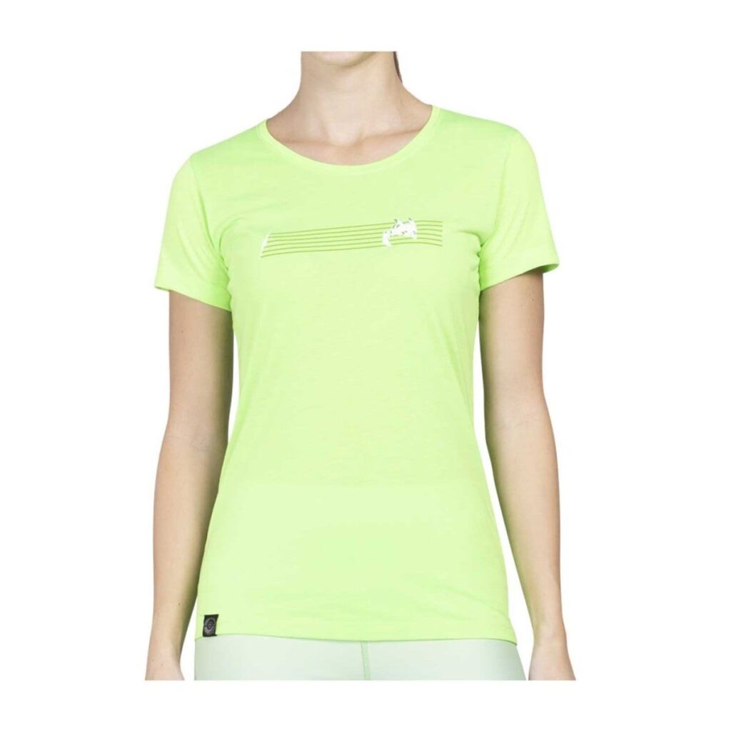 4607f7c2-71b3-5ad4-9348-831fd1d49ac5-1024x1024-1.jpg Pikachu Pokémon Active Green Performance T-Shirt – Women - Image 1