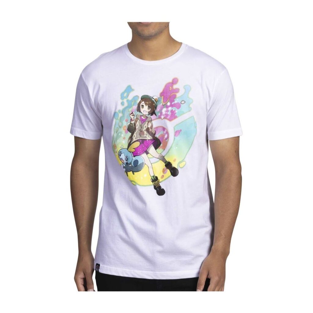 461e1d74-d36b-592f-ac4a-413bf8ace5ea-1024x1024-1.jpg Gloria Pokémon Trainers White Relaxed Fit Crew Neck T-Shirt – Adult - Image 1