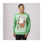 Psyduck Holiday Green Knit Sweater – Adult - Image 3