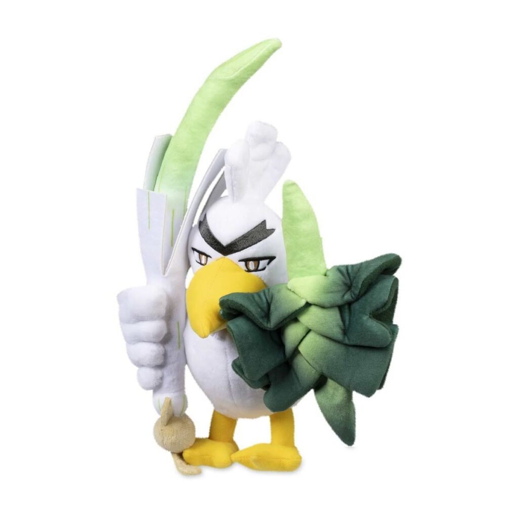4bd3e544-a2cf-53b4-bb1d-659d9df511e3-1024x1024-1.jpg Sirfetch’d Poké Plush – 14 ¾ In. - Image 1