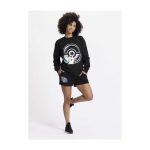 Pikachu Neon & Poké Ball Pokémon Active Black, Green & Blue Midweight Crew Neck Sweatshirt – Adult - Image 7