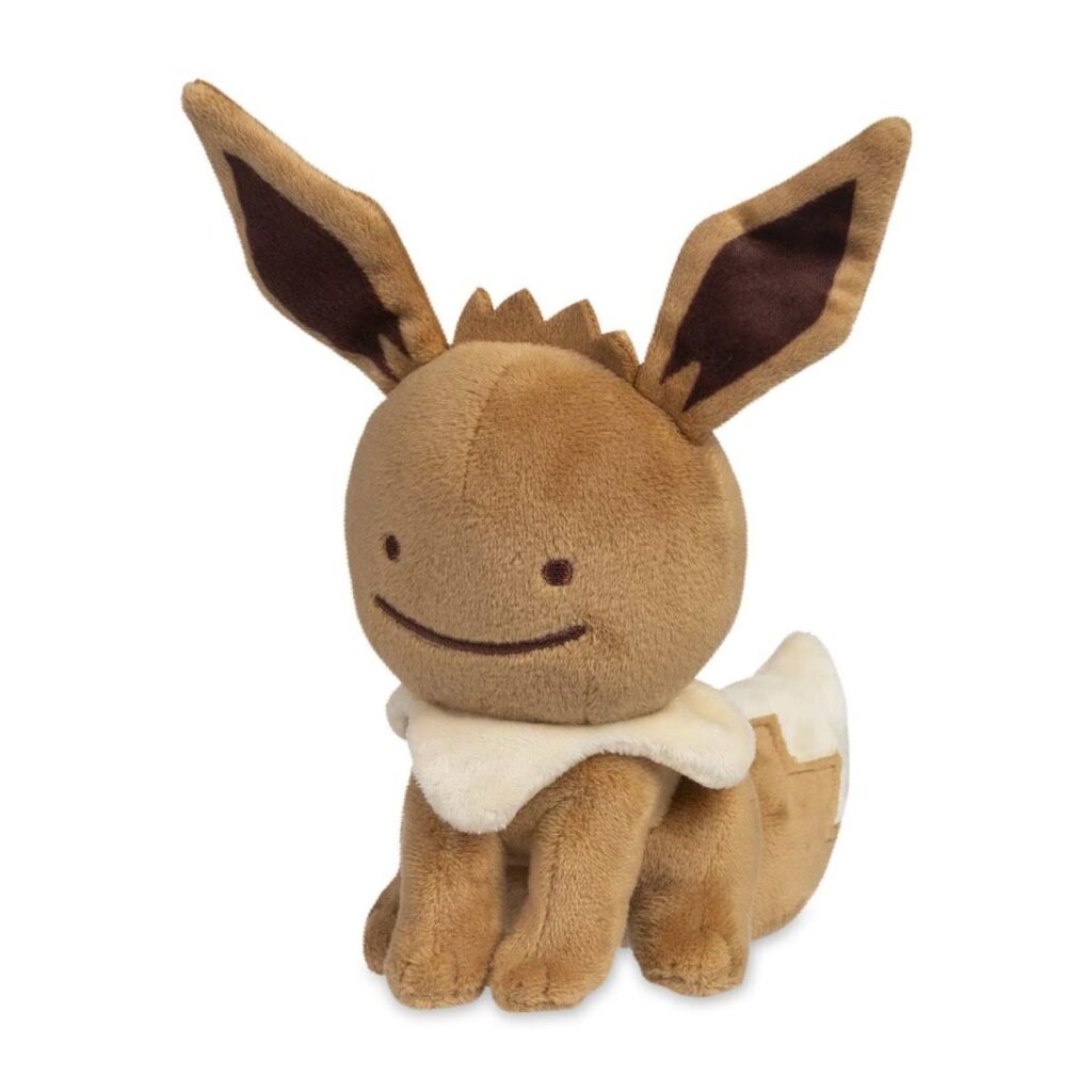 4fb21884-94ed-5e4a-8687-9bd3e0553c1b-1024x1024-1.jpg Ditto As Eevee Plush – 6 ¾ In. - Image 1