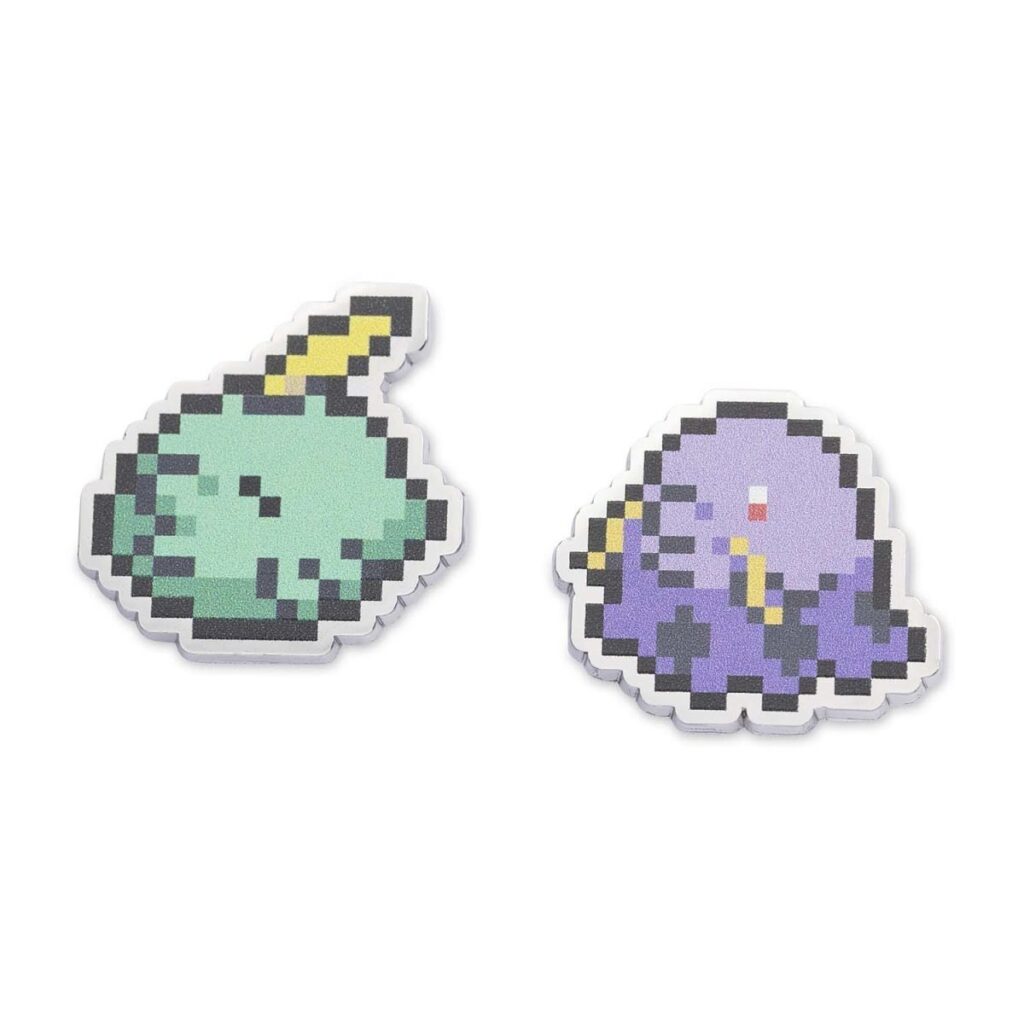 52c9ab05-3731-59ef-bef9-4f6722608e31-1024x1024-1.jpg Gulpin & Swalot Pokémon Pixel Pins (2-Pack) - Image 1
