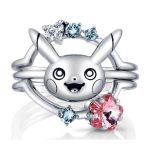 Pokémon Center × RockLove: Pikachu Sterling Silver Stacking Rings (Set of 3)