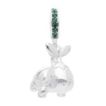 Pokémon Jewelry – Charms: Turtwig Sterling Silver Dangle Charm - Image 2