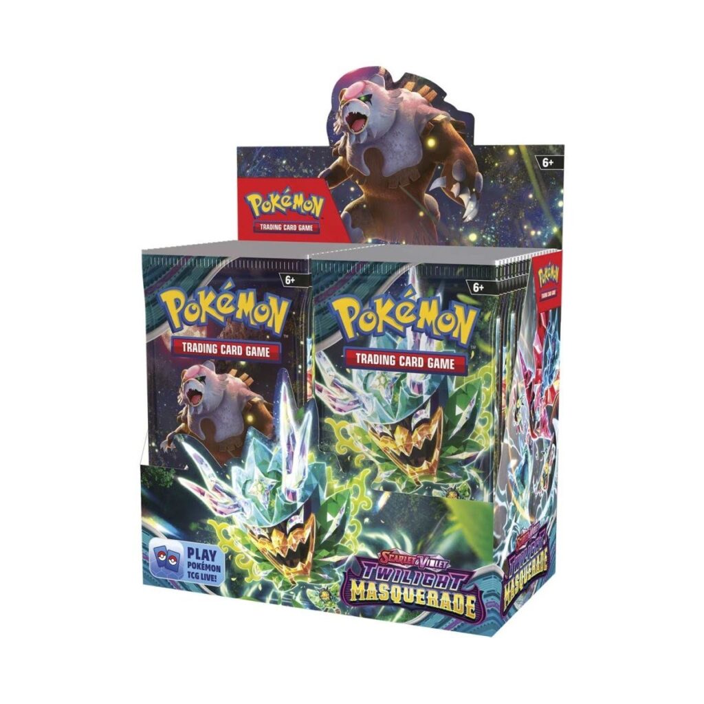 5d26f2f0-1645-5ad3-a227-a889010557c5-1024x1024-1.jpg Pokémon TCG: Scarlet & Violet-Twilight Masquerade Booster Display Box (36 Packs) - Image 1