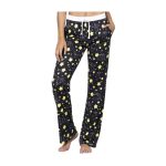 Pikachu & Teddiursa Black & Yellow Lounge Pants – Women