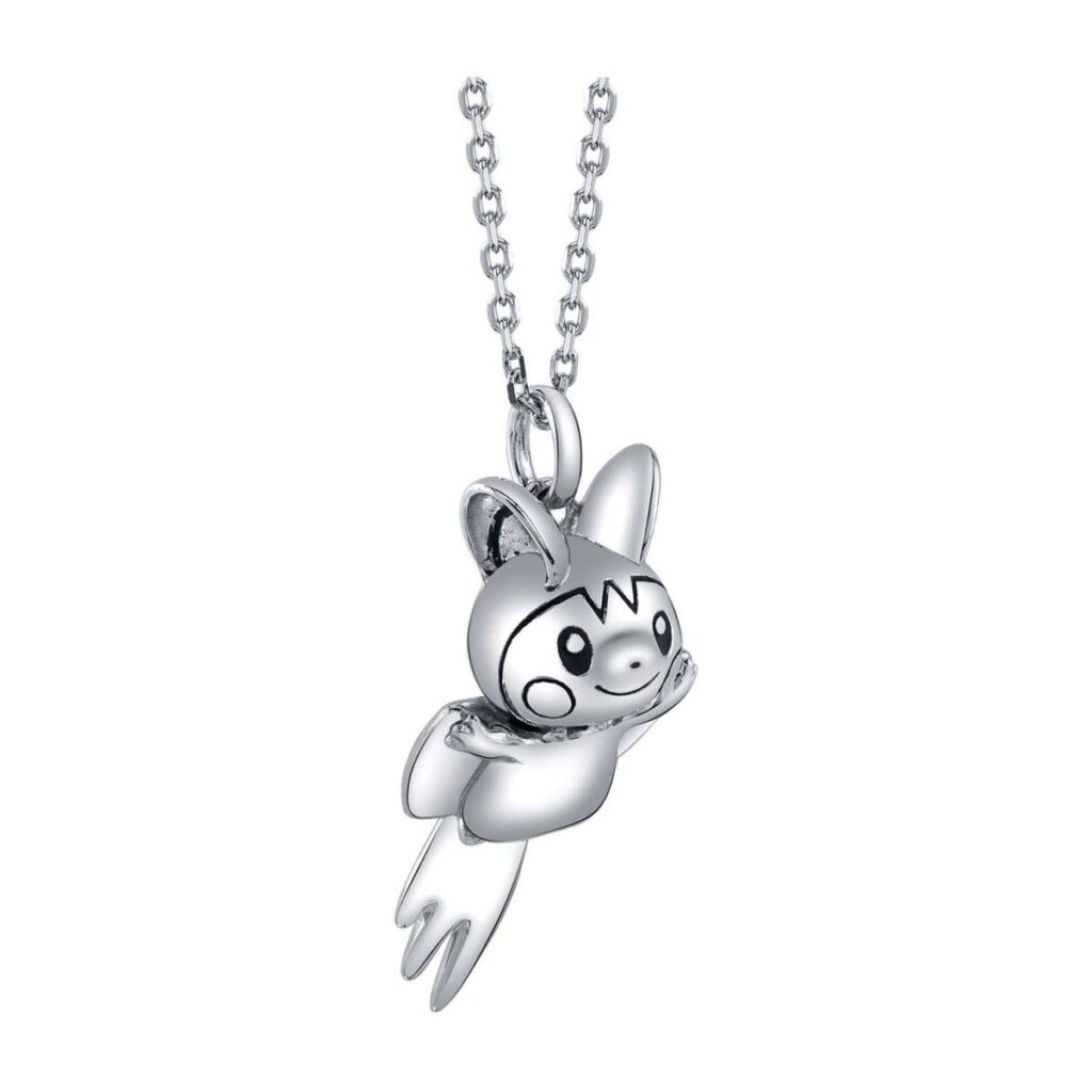 65d0899c-6d18-5b62-a336-3ed2a6ccc938-1024x1024-1.jpg Pokémon Center × RockLove: Emolga Sterling Silver Pendant Necklace - Image 1
