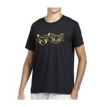 Pikachu & Yamper Electric Pals Black Relaxed Fit Crew Neck T-Shirt – Men