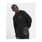 Team Rocket HQ Collection Black Fleece Crop Hoodie – Adult - Image 5