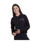 Kanto Gym Badge Black Crop Hoodie – Women - Image 3