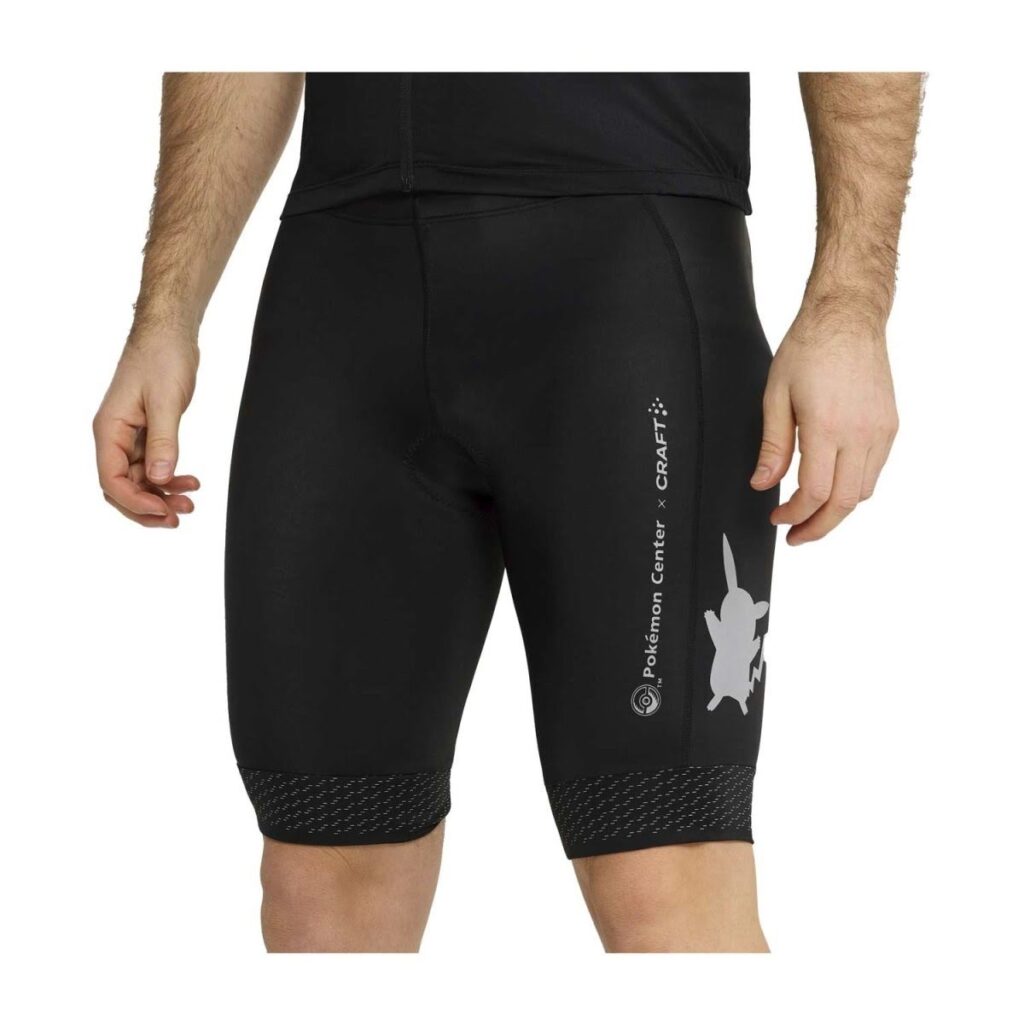 682c79f8-ce9a-5b5d-8538-19d4f515d05d-1024x1024-1.jpg Pokémon Center × Craft: Pikachu Endur Lumen Black Shorts – Men - Image 1