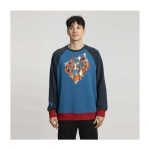 Mega Lucario Blue Crew Neck Sweatshirt – Adult - Image 3