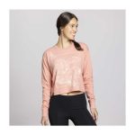 Eevee Pokémon Nature: Fall Pink Heavyweight Crop Long-Sleeve Shirt – Women - Image 4