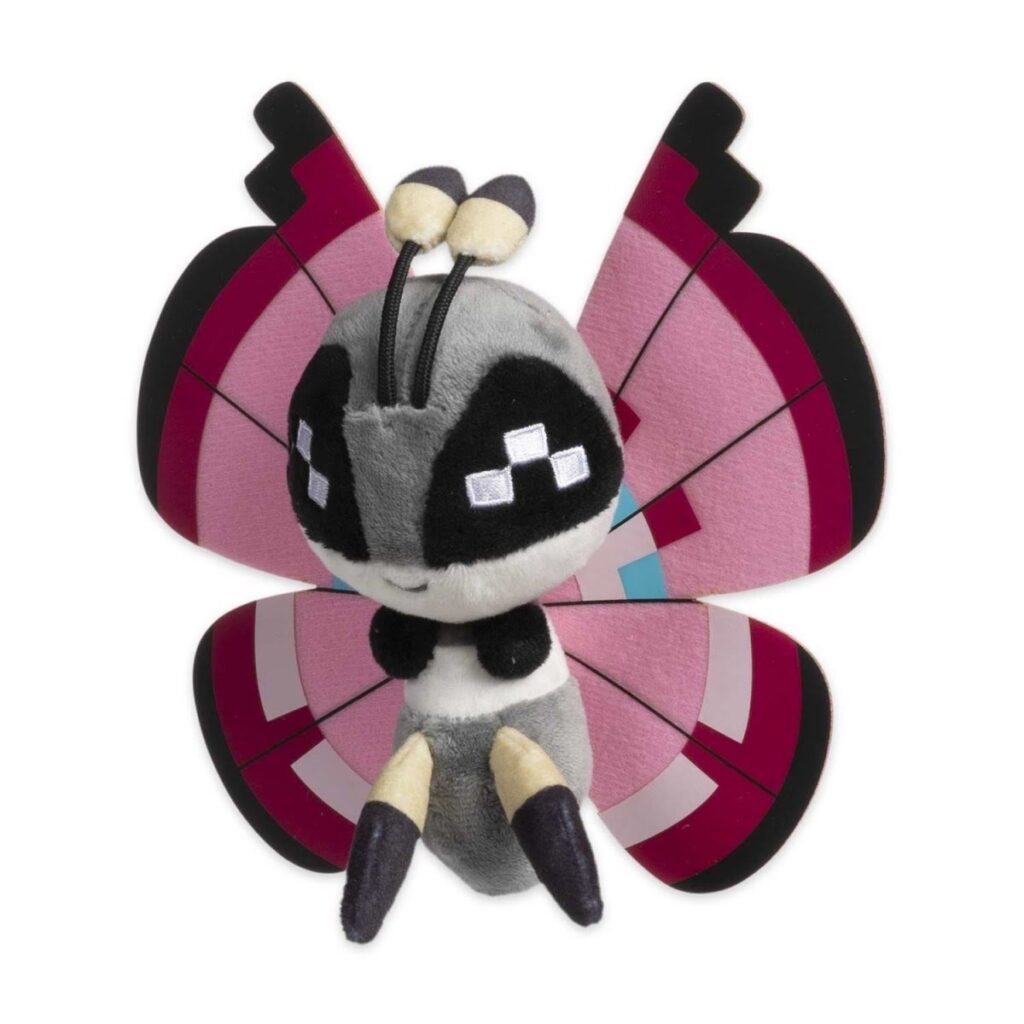 6f5bbf9b-2e35-56ee-828c-8dc53a1da467-1024x1024-1.jpg Vivillon (Meadow Pattern) Sitting Cuties Plush – 6 ½ In. - Image 1