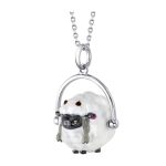 Pokémon Center × RockLove: Wooloo Sterling Silver Necklace